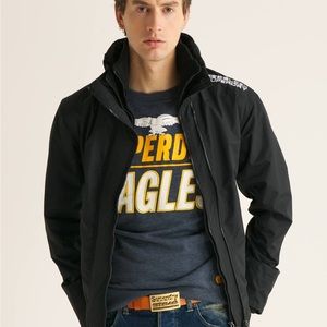 Superdry Technical Windcheater Men's Mens Jacket Black S EUC Excellent Condition